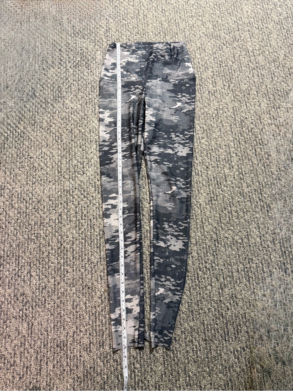Emily Hsu Designs Purple and Gray Tie-Dye Leggings